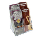 Azar Displays – Porte-brochures à 2 niveaux avec 4 pochettes et 3 pans (252381)-Fabriqué en plastique