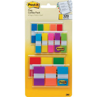Post-it® - Languettes, 4 distributeurs portatifs, paquet combiné de 320-Les languettes servent à créer un système d'organisation visuel qui aide à organiser, à prioriser et à gérer les tâches et à indiquer une certaine urgence.