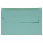 JAM Paper Enveloppes commerciales #10, 4,125 po x 9,5 po, bleu aqua, paquet de 50-Taille : #10 (4,13 x 9,5 pouces)