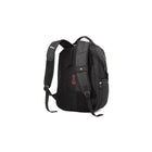 Swiss Gear – Sac à dos pour portatif de 17 po, SWA1456R, noir/gris-Compartiment avant à glissière avec pochettes pour téléphone mobile, média, stylo et câbles