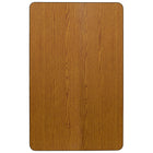 Flash Furniture – Table rectangulaire, surface stratifiée thermocollante, 30 x 72 (po), pieds à hauteur ajustable, chêne-Forme : Rectangulaire