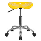 Flash Furniture – Tabouret tracteur éclatant de 25,75 po, jaune (LF214AYELLOW)-Tabouret style tracteur