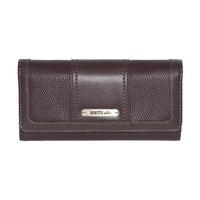 Roots - Portefeuille de poche pour femme - Prune-Fermeture à pression extensible