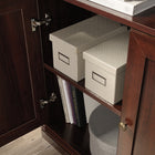 Sauder Miscellaneous Storage Bibliothèque avec portes - 5 tablettes - 69.76" H - Finition Select Cherry (426415)-145 distribué équitablement