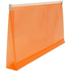 Jam Paper Enveloppe de plastique de style livret à fermeture à glissière, no 10 (5 x 10 po), orange, 12/paquet-Enveloppe de plastique orange