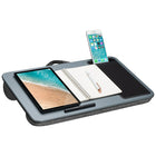 Secretaire portatif LapGear Home Office - Carbone Argentee-La surface lisse et plate permet une bonne ventilation de l’ordinateur portatif, tel que recommande par les fabricants de portables