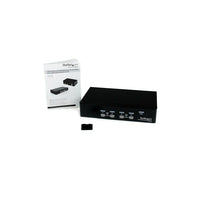 StarTech - Commutateur KVM USB VGA 4 ports professionnel avec concentrateur-Commutateur USB KVM/commutateur KVM 4 ports/commutateur KVM VGA/ commutateur KVM ordinateur/commutateur USB KVM 4 ports