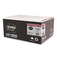 DuraPlus - Sacs à ordures - LLDPE - 42 po x 48 po - X Fort - Noir - Paquet de 50 -Résistance : X-Fort