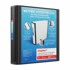 Staples − Reliure de qualité supérieure − 2 po − noir-Reliure à anneaux en D de 2 pouces pouvant contenir jusqu’à 540 feuilles