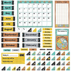 TREND enterprises Inc. Ensemble de calendrier et babillard, aspect métallique, 106 pièces-Une flexibilité sans fin avec des indicateurs de mois et de jour, 33 marqueurs de date et 44 marqueurs d’événements spéciaux.