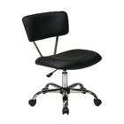 Fauteuil de bureau OSPHF Vista, noir-Siège et dossier en vinyle rembourrés