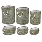 Paniers de rangement ronds, vert 66396DF-4