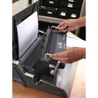 Fellowes Perforelieur électrique Galaxyâ„¢ E 500 avec trousse de départ (5218301)-Tiroir à confettis accessible en façade pour disposer des déchets facilement et sans encombre