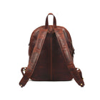 Tolredo Cronos Leather Backpack Bag - Brown-Plusieurs poches intérieures et poche arrière dissimulée pour un accès facile au téléphone portable/passeport/carte d'embarquement