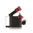 Nespresso - Machine à café et expresso Vertuo Next par Breville - Rouge-Intuitive et facile à utiliser : La Vertuo Next propose 4 formats de tasse - Espresso (40 ml), Double Espresso (80 ml), Gran Lungo (150 ml), Mug (230 ml) avec technologie de reconnaissance de capsule, pour une infusion parfaite