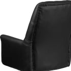 Flash Furniture – Fauteuil de direction traditionnel à pivot, dossier mi-hauteur, avec accoudoirs, noir (BT444MIDBK)-Bouton de réglage de la tension d'inclinaison