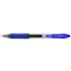 Zebra - Stylos gel à séchage rapide Sarasa rétractables - 0,5 mm - Bleu - Paquet de 4  -Prise souple en caoutchouc