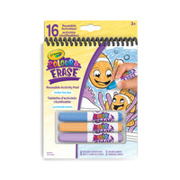 Crayola Tapis d'activité Réutilisable Color & Erase-Sous la Mer-TABLETTE D'ACTIVITÉS RÉUTILISABLE COLOUR & ERASE DE CRAYOLA -LE MONDE MARIN : Comprend 8 pages recto-verso de 5 x 7 po réutilisables et 3 marqueurs lavables.