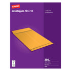 Staples - Enveloppes Kraft pour catalogues, 10 po x 13 po, bte/250, avec colle-10 po x 13 po