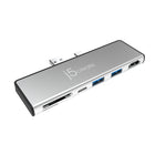J5Create JCD324 Ultradrive Mini-Dock station d'accueil pour Surface Pro 7 - Argent-11.81H x 3.66W x 0.94D cm