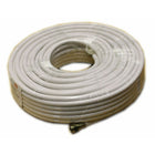 Digiwave – Câble coaxial RG6 de 100 pi, 2 x 9,1 x 9,1 po, blanc-Conducteur central en acier recouvert de cuivre