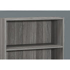 Monarch Specialties - 7478 36 po H Etagere - Gris Avec 3 Tablettes-35.5"H x 24.75"W x 11.75"D