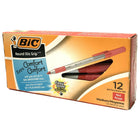 BIC - Stylos à bille Stic Gripâ„¢ ronds - 1,2 mm - rouge -  Paquet de 12-Rouge