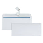 Enveloppes de sécurité n° 10 avec fermeture QuickStrip de Simply, 4 1/8 x 9 1/2 po, blanc, paquet de 500-La bande adhésive QuickStrip permet de sceller l’enveloppe sans humidité. Il suffit de décoller la bande et d’appuyer pour fermer.