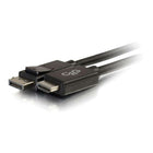 C2G – Câble DisplayPort mâle vers HDMI mâle, 6 pi, noir (54326)-Appareil pris en charge : appareil audio/vidéo
