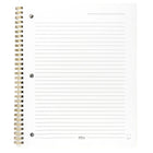 Hilroy Cahier botanique séchée - 10 1/2 po x 8 po - 160 pages-Reliure à double spirale dorée