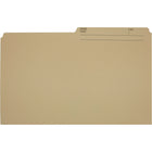 Hilroy - Chemises de classement recyclées, manille, format légal, 9 po x 14 7/8 po, paquet de 100-1/2 coupée, réversible
