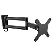 StarTech - Bras-support mural de moniteur, pivot double (ARMWALLDS)-Fixez au mur votre moniteur ou téléviseur à écran plat afin de gagner de la place et de partager facilement votre écran