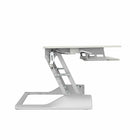 Support poste de travail assis debout TygerClaw (TYDS14014)-Poignées doubles à pression activant/désactivant facilement le mode de réglage de hauteur