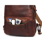 Tolredo Cronos Leather Backpack Bag - Brown-9