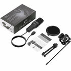 Microphone à condensateur Ergopixel avec trépied - Noir-Cordon (longueur et type)  1.5m, USB