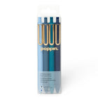 Poppin - Stylos à encre gel Lux rétractables - 0,7 mm - couleurs variées - paquet de 4-Encre bleue