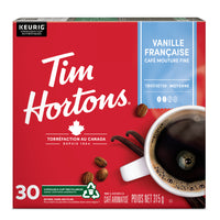 Vanille française Tim Hortons - 30 capsules K-Cup-Caféiné