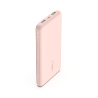 Belkin - Batterie externe BoostCharge 10 000 mAh à 3 ports - Or rose-Cette batterie externe BoostCharge vous permet de charger simultanément un maximum de 3 appareils grâce à un port USB-C et deux ports USB-A. Obtenez une charge rapide et fiable sur votre iPhone.