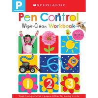 Cahier d’activités effaçable Pen Control Apprendre avec Scholastic-Destiné aux enfants de 3 à 5 ans