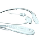 Écouteurs Bluetooth sans fil Brookstone Fitlink - Blanc-Les commandes intégrées et le micro intégré vous permettent de passer et de prendre des appels en mode mains libres