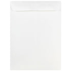 JAM Paper Enveloppes à ouverture au sommet et rabat droit gommé, 9 x 12 po, blanches, 100 par paquet-Taille : 9 x 12 po