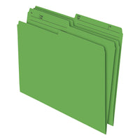 Staples – Chemises de classement de couleur, format lettre, 8 1/2 x 11 po, vert, paquet de 100-Créez des codes couleur pour un accès facile à vos dossiers