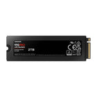 Samsung - 990 PRO avec dissipateur thermique 2 To PCIe 4.0 NVMe M.2 SSD - Noir-Jusqu'à 7 450 Mo/s de vitesse de lecture séquentielle et 6 900 Mo/s de vitesse d'écriture séquentielle