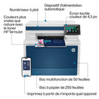 HP - Imprimante couleur multifonction LaserJet Pro 4301dw-Vitesse de copie - Letter: Up to 35 cpm Noir, Up to 35 cpm Couleur, A4: Jusqu'à 33 cpm Noir, Jusqu'à 33 cpm Couleur, Première copie imprimée Letter: As fast as 7.5 sec Noir, As fast as 10 sec Couleur, Première copie imprimée A4: en 7,6 secondes seulement Noir, As fast as 10 sec Couleur