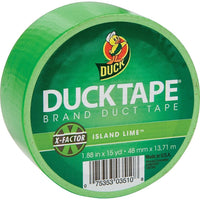 Duck Tape® – Ruban à conduits de couleur, Limette des îles (vert)-Parfait pour réparations, code-couleur, mode, artisanat et projets spéciaux