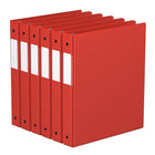 Davis Group Super économie, Reliure à anneaux ronds 1 po, paquet de 6 – Rouge-3 Reliure À Anneaux
