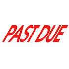 Trodat - Timbre autoencreur Printy "PAST DUE" sans incidence sur le climat 4911-Tampons encreurs remplaçables disponibles pour changer facilement la couleur de l'encre