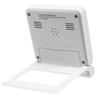 Marathon – Réveil-matin de voyage atomique avec 8 fuseaux horaires et rétroéclairage automatique, blanc-Option d’avoir l’heure avancée, 8 fuseaux horaires: Pacifique, Rocheuses, Central, Est, Atlantique, Alaska, Hawaï et Terre-Neuve