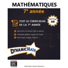 Dynamic Math book Alberta 7e année-Le classeur contient des instructions, des exemples et des questions pratiques