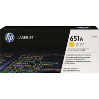 HP – Cartouche de toner jaune LaserJet d'origine 651A (CE342A)-Couleur : jaune